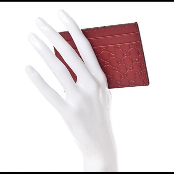 COPY - Gucci GG Microguccissima Cardholder Card Case Red NEW IN BOX - Picture 3 of 12